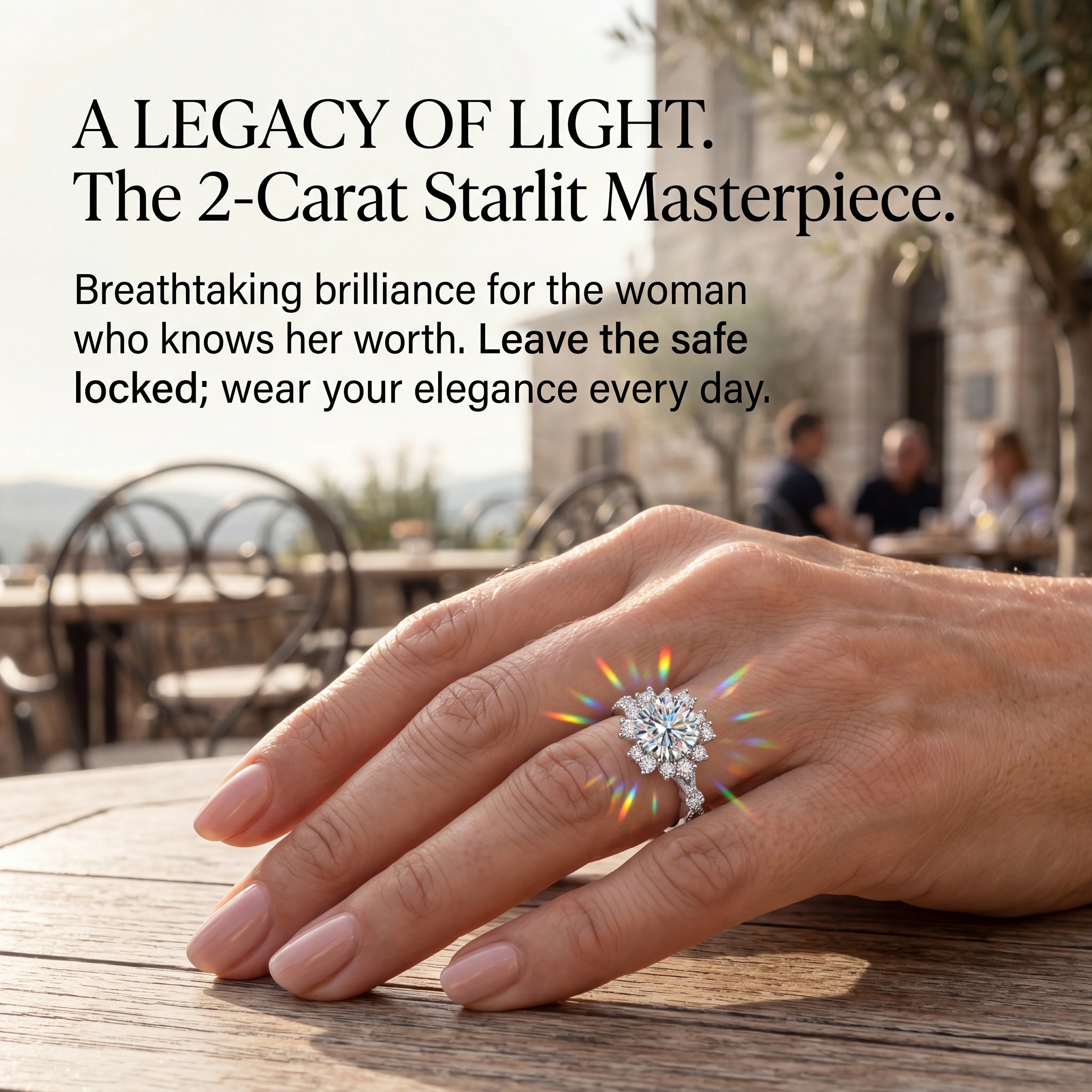 🔥 90% OFF TODAY:  The 'Starlit' Artisan Handcrafted Halo Ring | 2.0-Carat Premium Lab-Grown Diamond