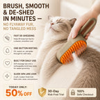 🔥 TODAY ONLY 50% OFF：Stop Flying Fur Instantly - 3-in-1 Steamy Pet Brush