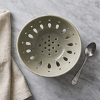 Glossy Celadon Ceramic Berry Bowl