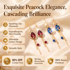 ⚡ 90% OFF Flash Sale: The Royal Peacock: Sapphire-Hued Teardrop Drop Earrings