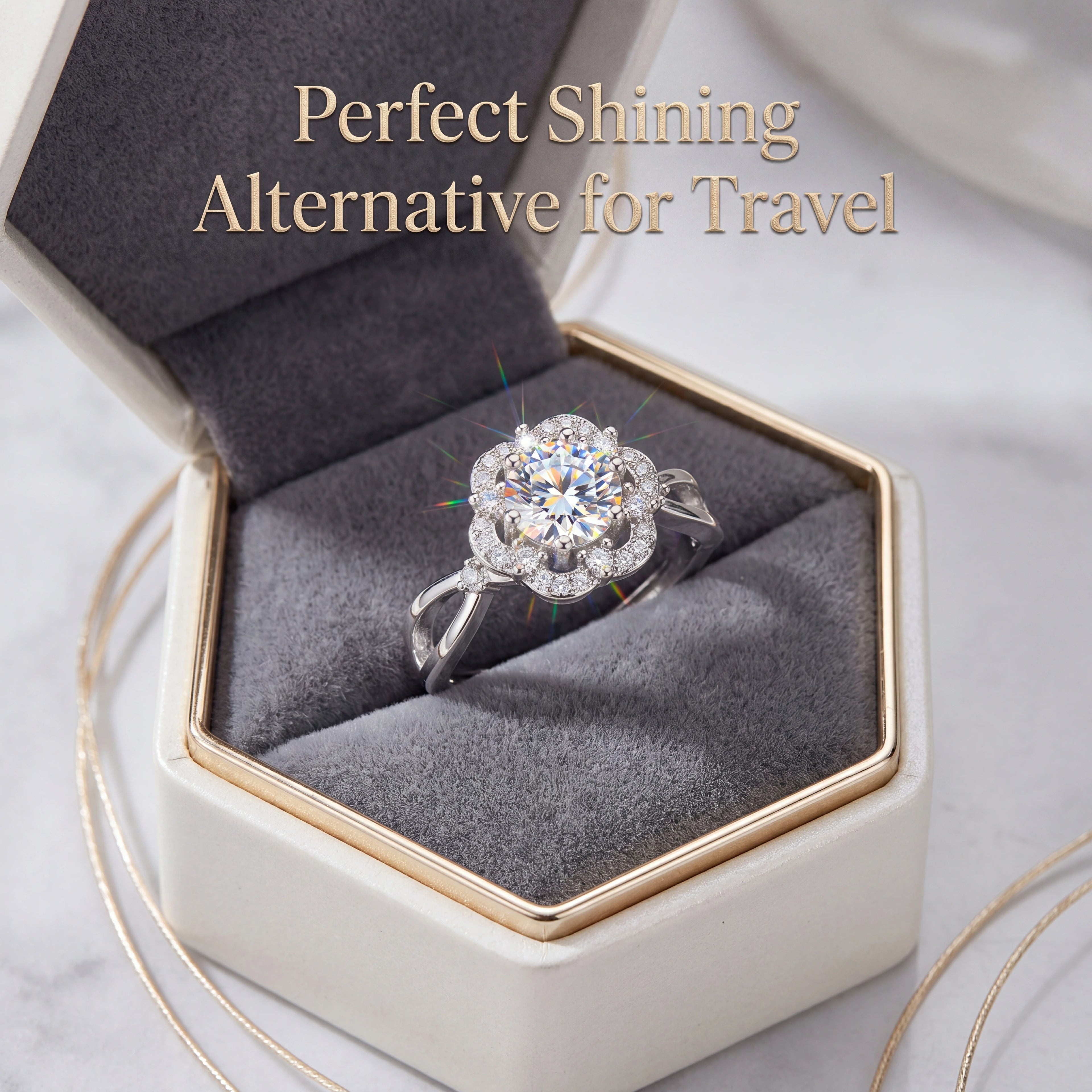 🔥 90% OFF TODAY:  The Eternity Bloom™ | Premium Lab-Grown Diamond Floral Halo Ring