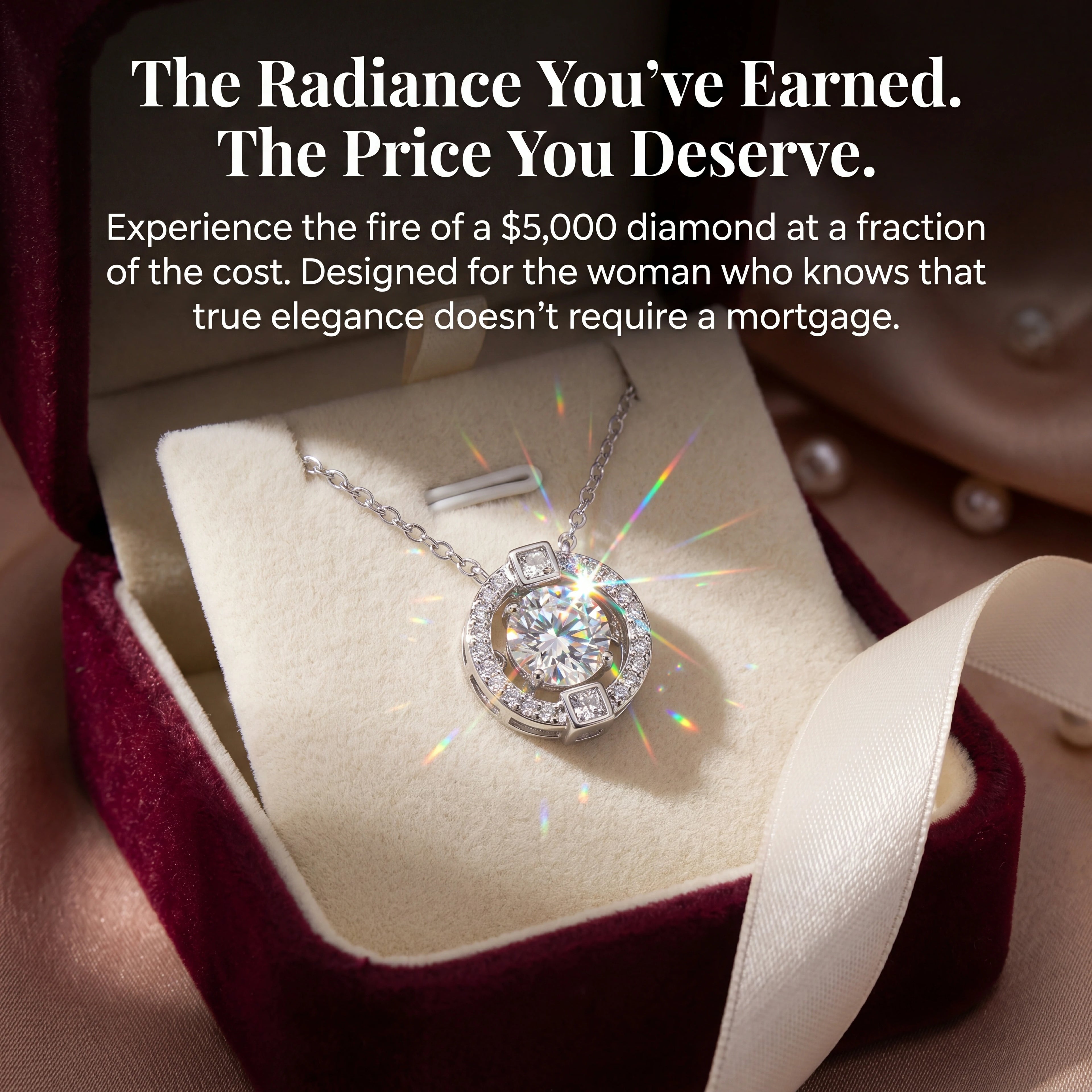 🔥 90% OFF TODAY:  The "Beating Heart" 1-Carat Moissanite Solitaire Necklace💎