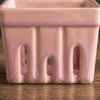 Pastel Blush Ceramic Farmer's Market Berry Basket