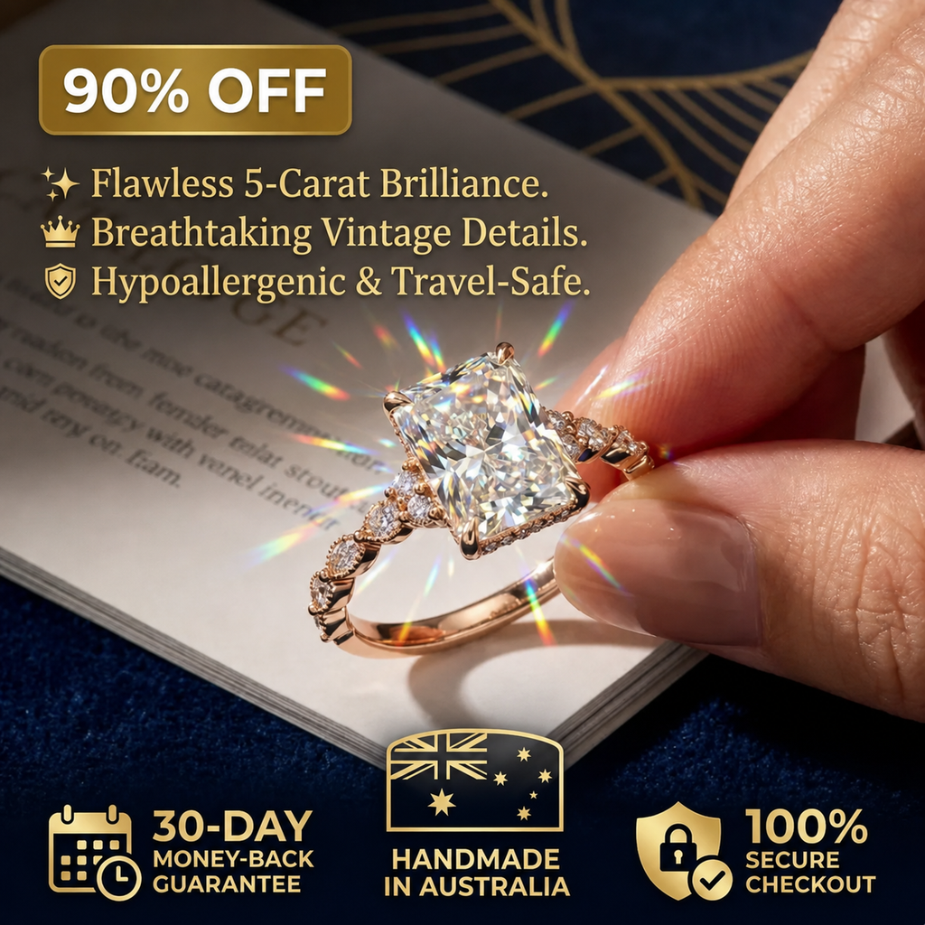 Last Day Sale🔥-90% OFF-The Anniversary Upgrade: 5-Carat Flawless Radiant Cut Moissanite Ring (Hidden Halo, VVS1)