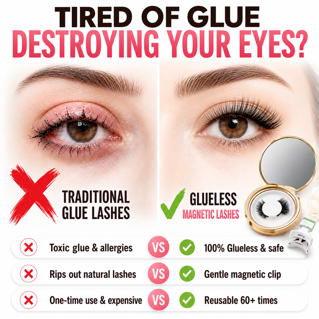 🔥 50% OFF TODAY: 5-Second Glueless Perfect Eye Makeup Magnetic Lashes (Dual Micro-Magnet)