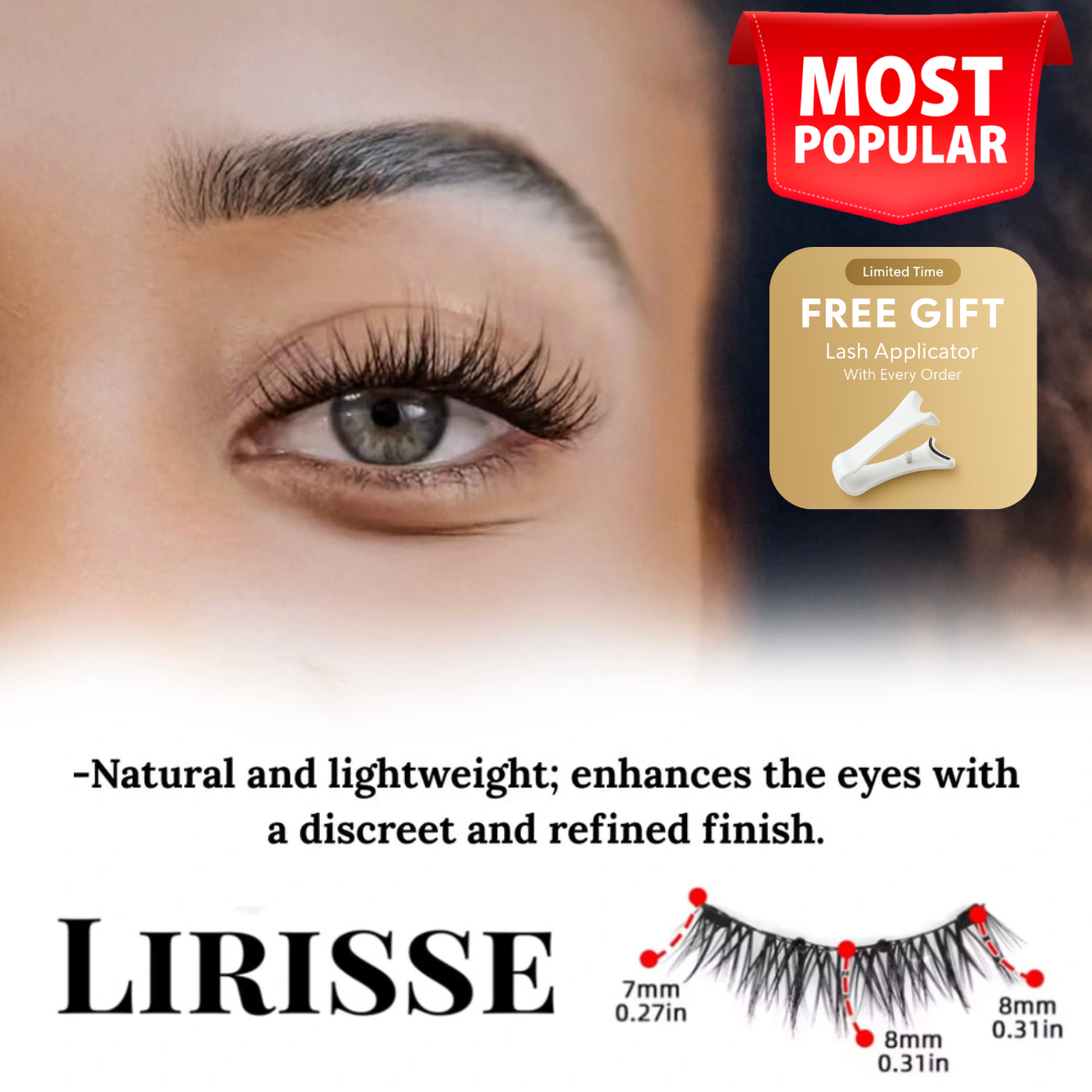 🔥 50% OFF TODAY: 5-Second Glueless Perfect Eye Makeup Magnetic Lashes (Dual Micro-Magnet)