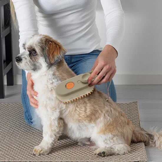 🔥 TODAY ONLY 50% OFF：Stop Flying Fur Instantly - 3-in-1 Steamy Pet Brush
