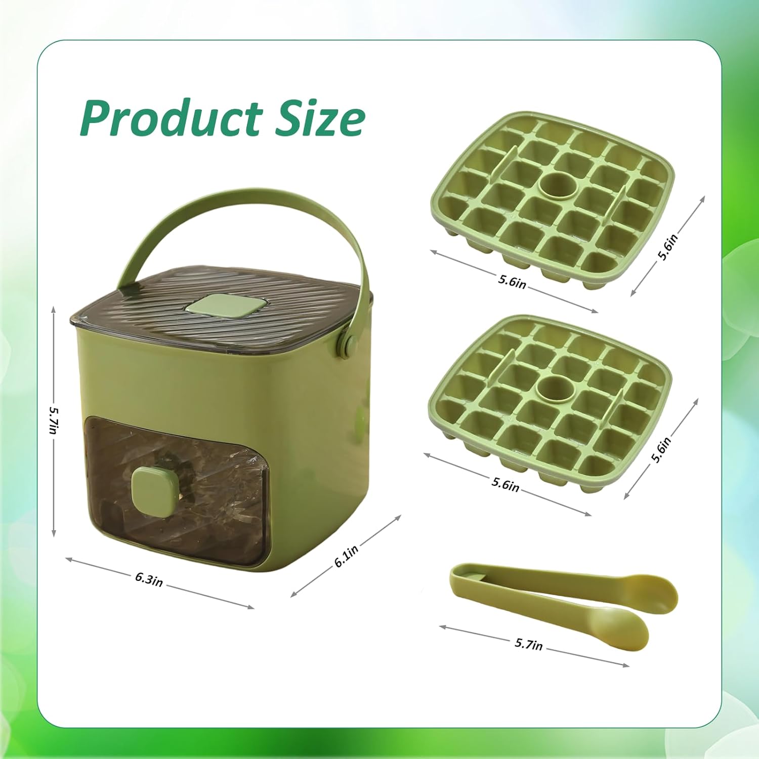🎁 Last Day Sale 50% OFF : 🧊❄️Ice Cube Tray with Lid and Bin – Make Ice-Making Simple