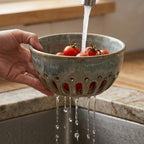 Earthy Reactive Glaze Ceramic Berry Bowl