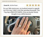 Last Day Sale🔥-90% OFF-The Anniversary Upgrade: 5-Carat Flawless Radiant Cut Moissanite Ring (Hidden Halo, VVS1)